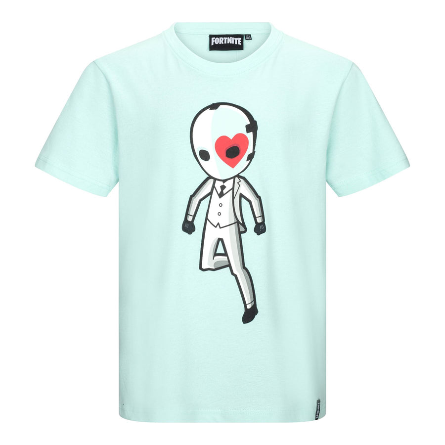 FORTNITE | WILD CARD | Blue | Short Sleeved | Unisex Kids | Crew | Gaming Cotton T-Shirt Sizes 10 - 16 Years