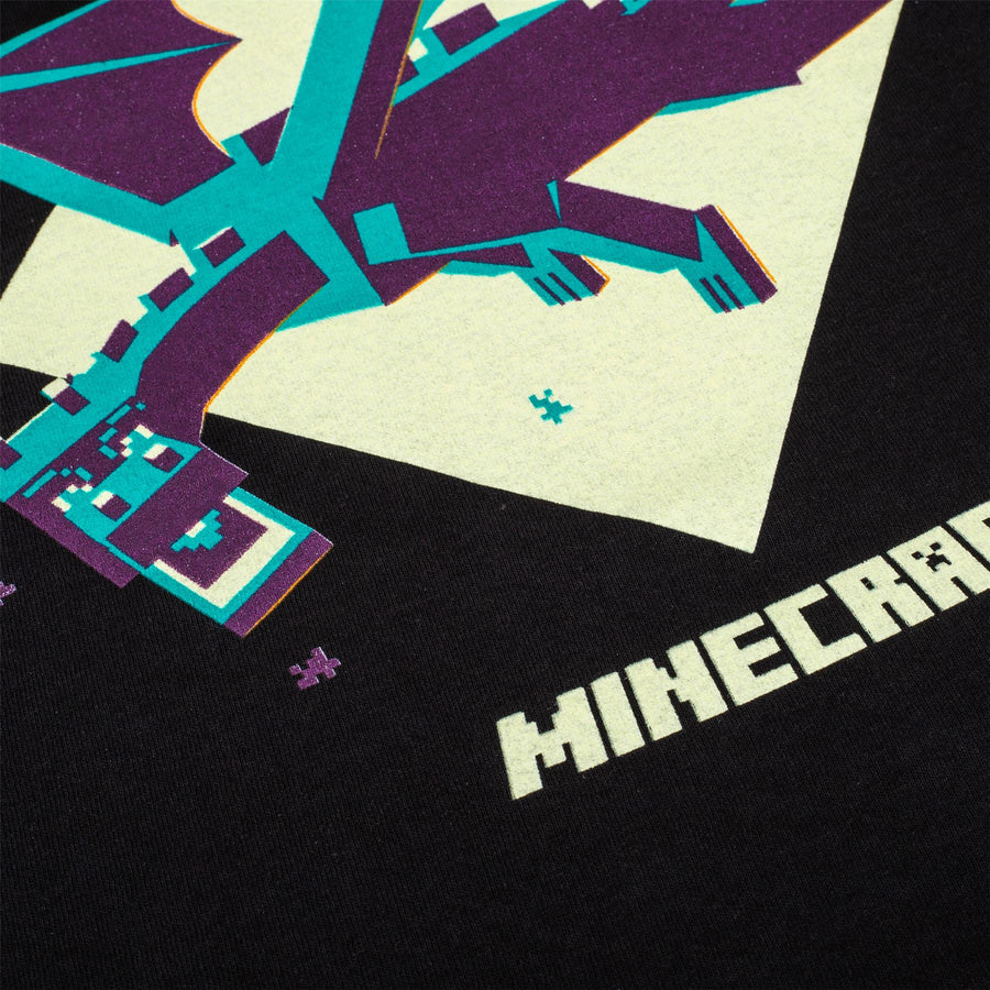 Minecraft | EnderDragon | Kids | Black T-Shirt | 3-4YR