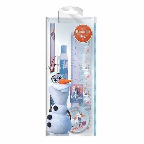 Disney  | Frozen | 3 piece Notebook, 5 Piece Stationery Set & Pencil Case | Officially Licensed