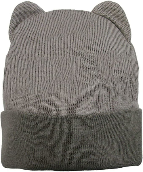 Pusheen The Cat Beanie. Hat with Brown ears. 100% Acrylic Cap